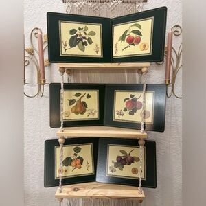 Set of 6 Pimpernel Royal Horticultural Society Collection Cork Placemats